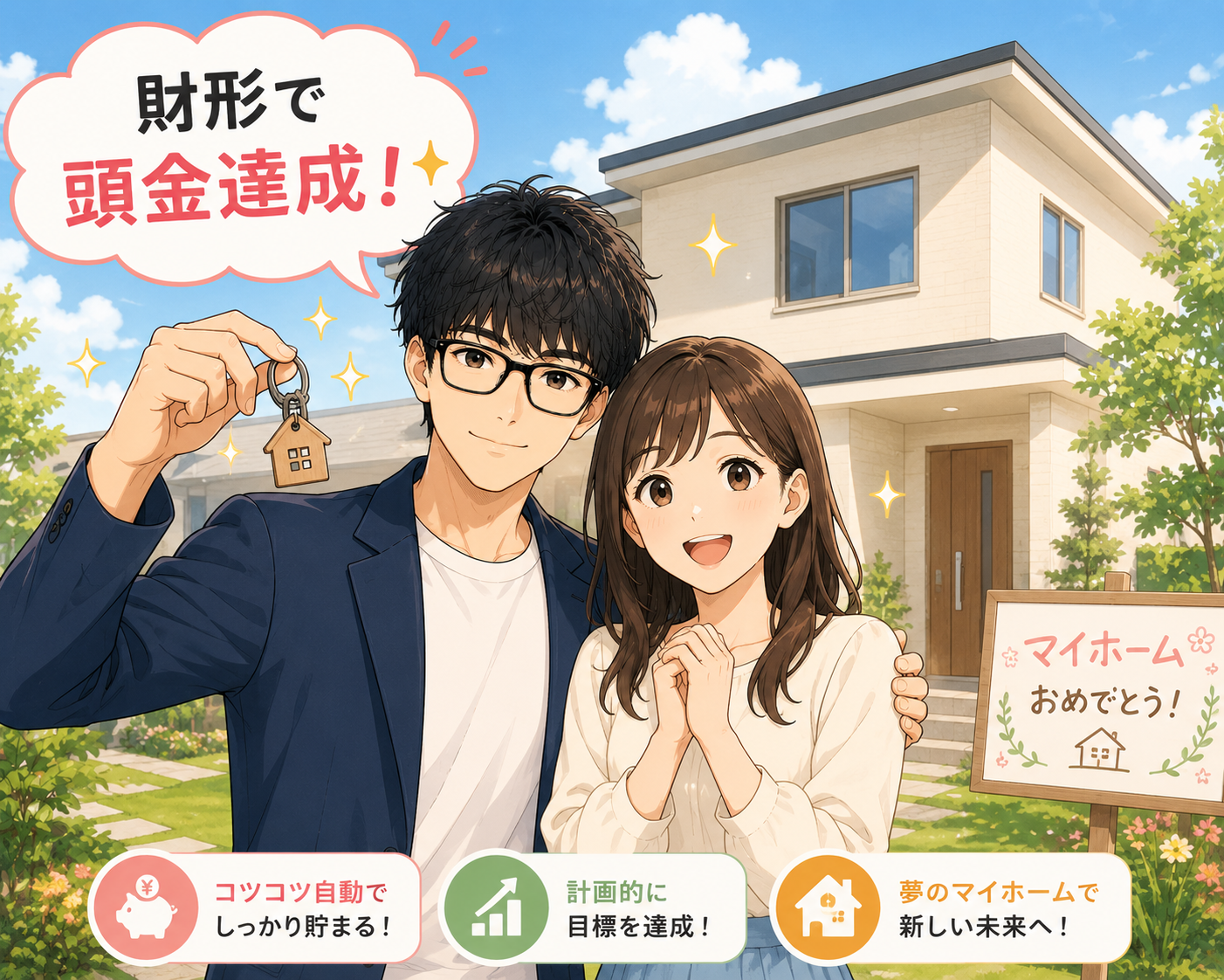 財形貯蓄で頭金達成