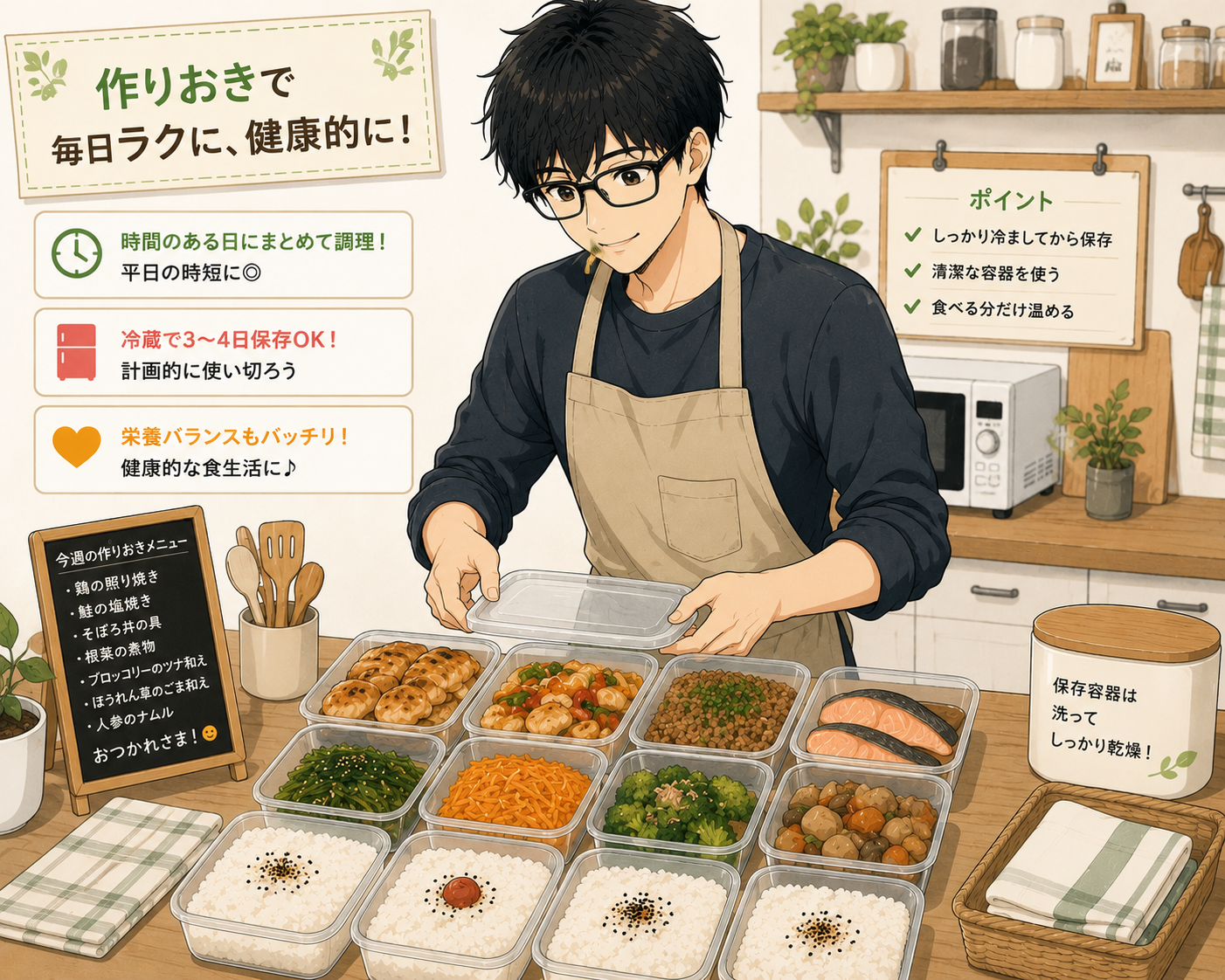 作り置きで節約