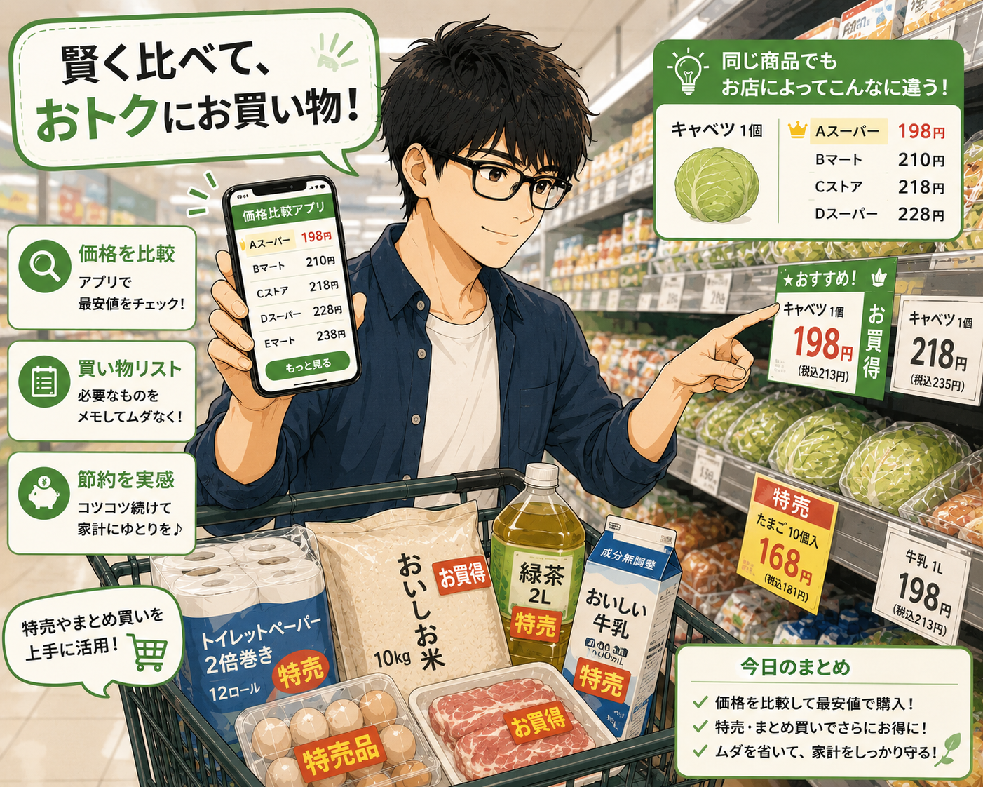 スーパーの賢い使い方