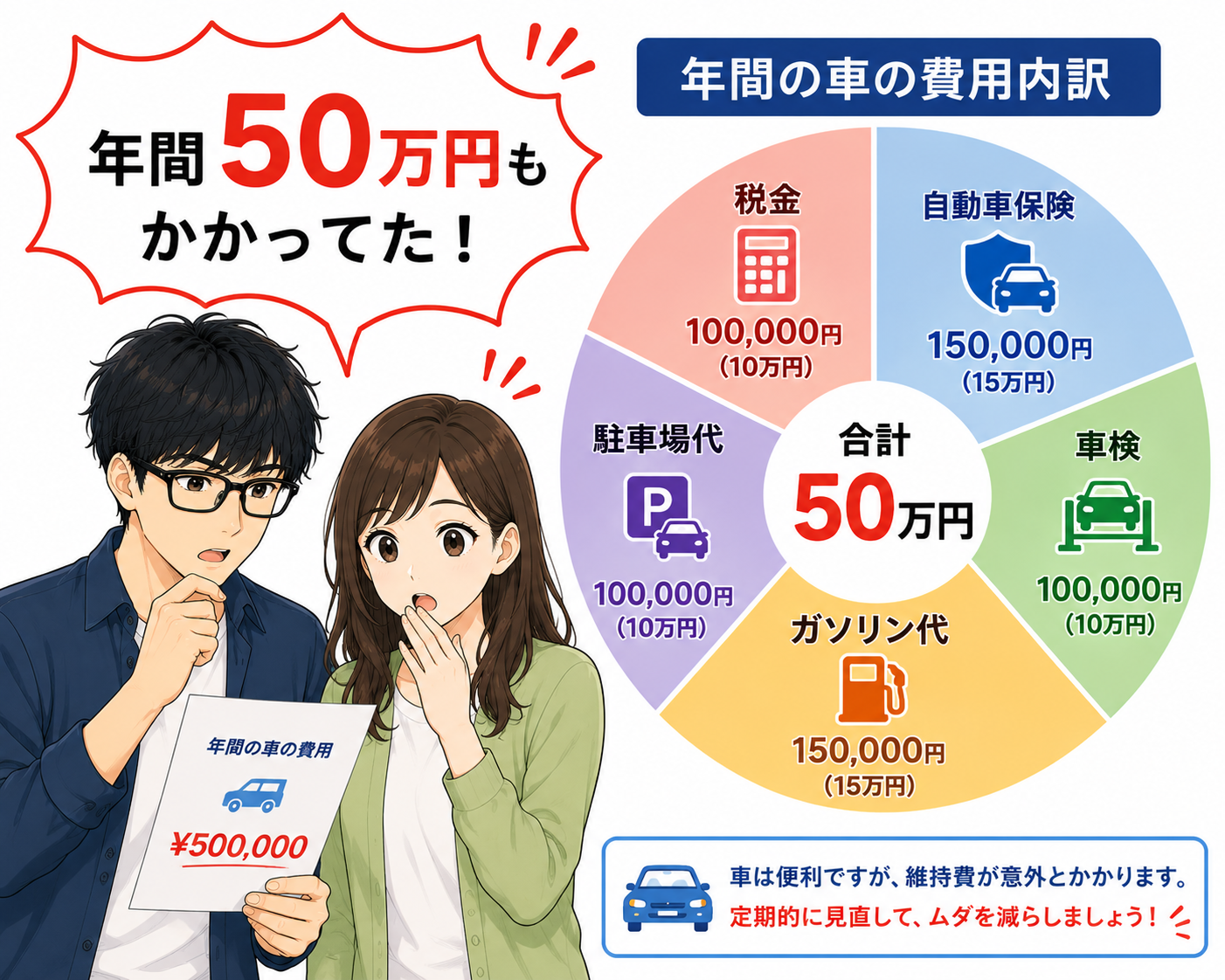 車の年間費用内訳