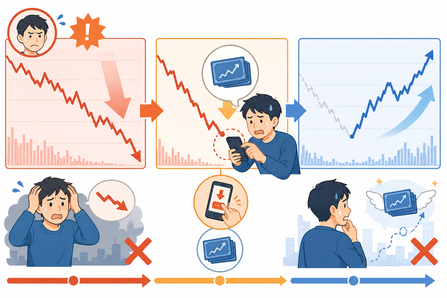 暴落時の正しい行動