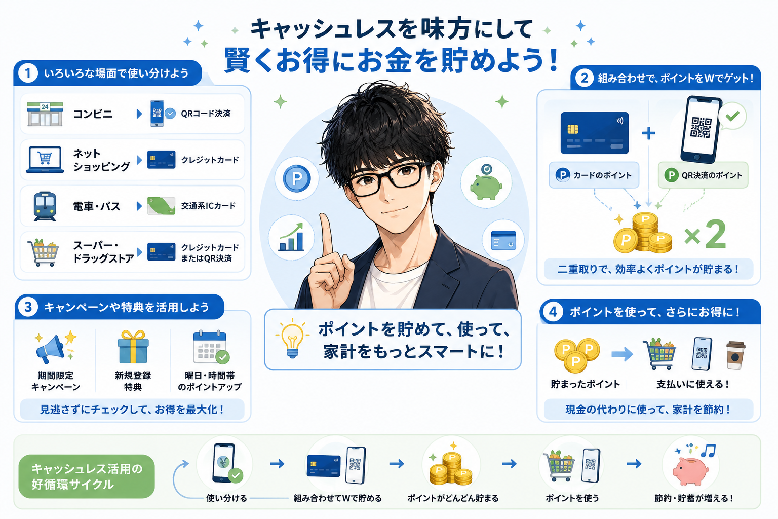 キャッシュレス決済の種類