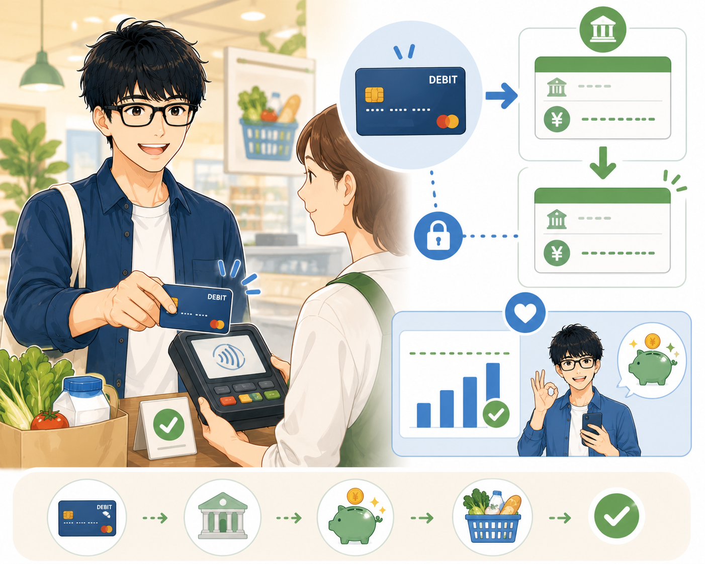 デビットカードで賢く管理