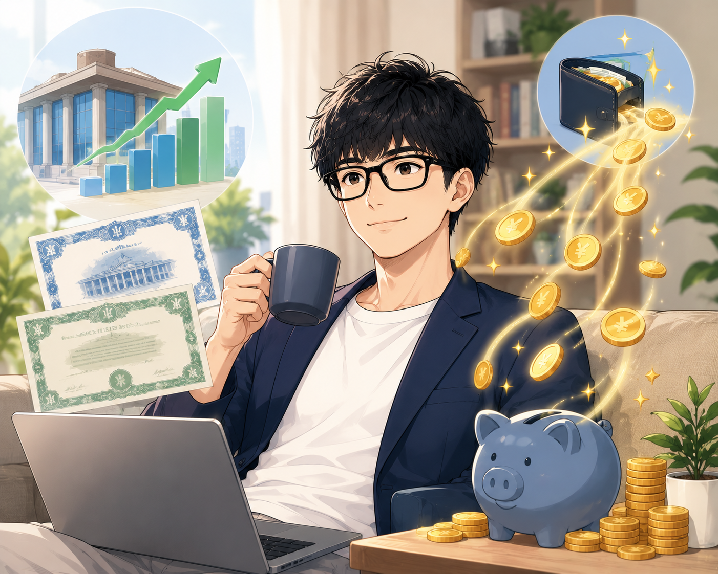配当金で不労所得